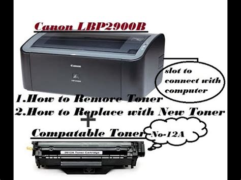 Printing with the canon lbp2900b printer model runs at a speed of 12 pages per minute (ppm) when using the a4 paper size. New toner replacement for CANON LBP2900B || How to remove toner from canon LBP2900B printer ...