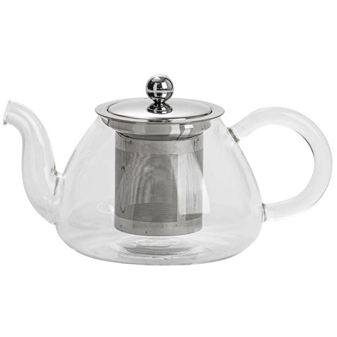 Clear Glass Teapot With Infuser For Loose Leaf Tea 700ml Vintage Tea