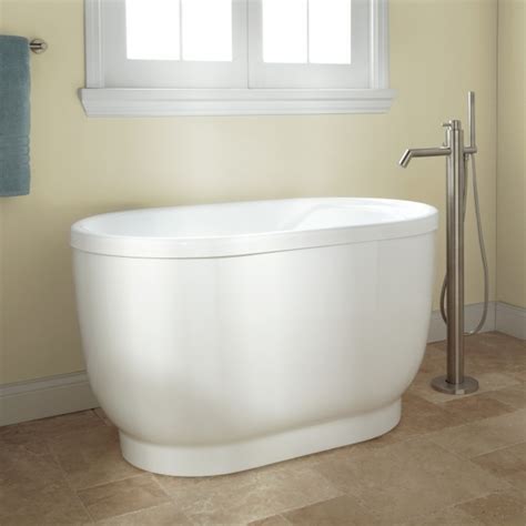 Two 2 person whirlpool massage bathtub bath tub hydrotherapy white corner bathtub 59.05 inch warranty model sant'angels, fm radio, spa, hot tub, double pump air + water. 48 Inch Soaking Tub - Bathtub Designs