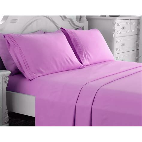 Empire Linen 1800 Series Deep Pocket 4pc Bed Sheet Set Queen Size Pink