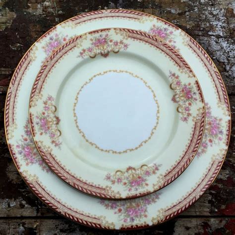 Noritake Royal Ruby China Dinnerware C 1940s Marked Noritake Made In