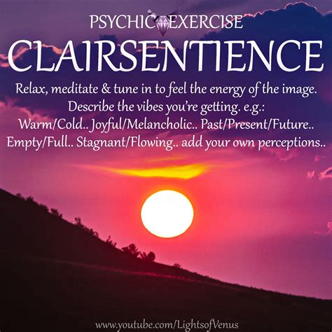 PSYCHIC FEELING Exercise | Clairsentience psychic abilities, Clairsentience, Psychic development ...