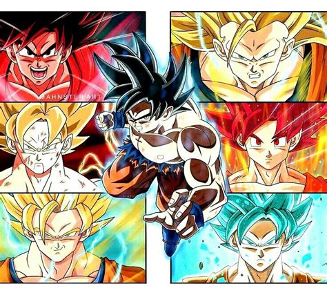 Goku Fases Dragon Ball Z Dragon Claw Anime Echii Anime Comics Dbz