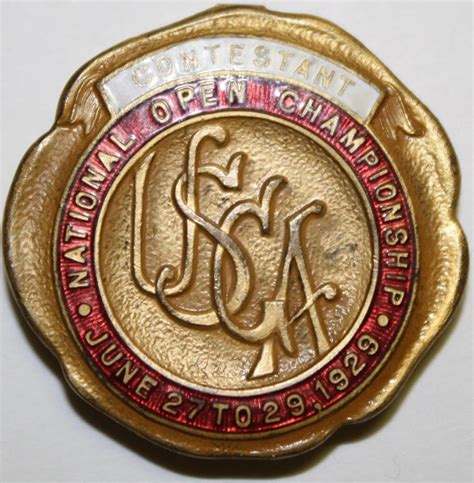 Open and second major title. Lot Detail - 1929 USGA Open Championship Contestant Badge ...