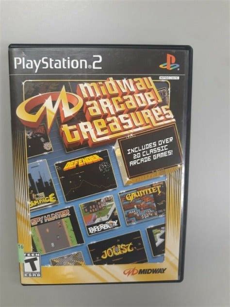 Midway Arcade Treasures Sony Playstation 2 2003 Ps2 Complete Tested