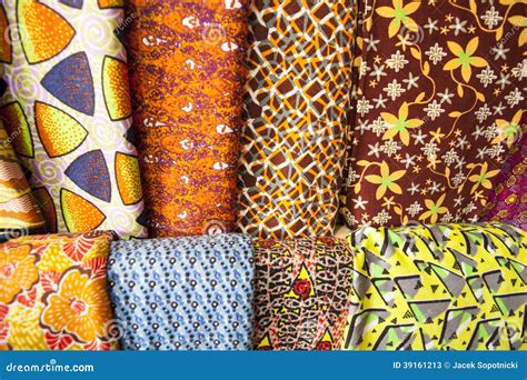 African Fabrics From Ghana West Africa Stock Image Image Of African