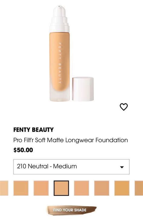 Fenty Beauty Pro Filter Foundation Shade 210 Beauty And Personal Care
