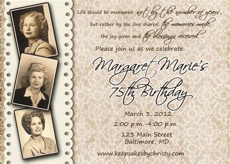 Take care of the little (but important!) details for your next event by selecting incredible 80th birthday invitations. 70th Birthday Party Invitation Wording | Rachel VanSlyke ...