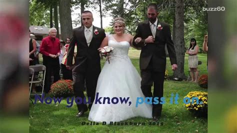 dad stops daughter s wedding so her stepdad could help walk her down the aisle youtube
