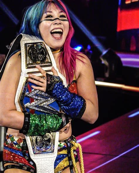 Wwe Photo Asuka With Nxt Womens Title Belt Official Wrestling 8x10