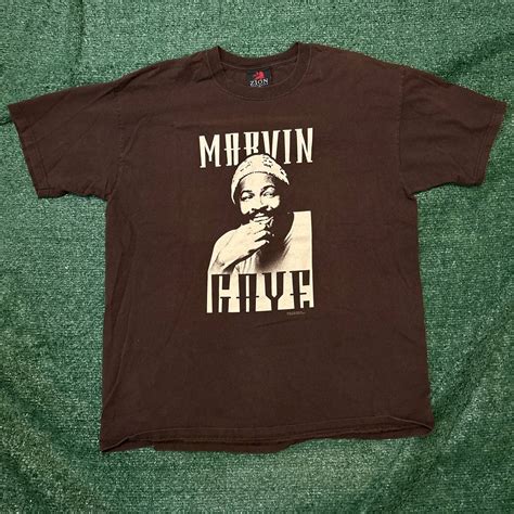 Vintage Vintage Marvin Gaye Zion Rootswear Licensed Tee Shirt Grailed
