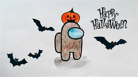 Halloween In Among Us Art Youtube