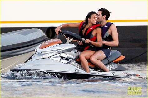 Zac Efron Goes Shirtless For Jet Ski Fun With Michelle Rodriguez Photo
