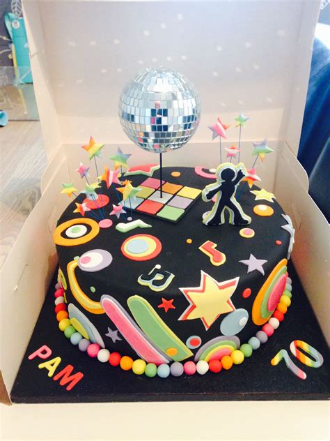 70 S Themed Cake 70s Party Disco Birthday Party Birthday Cake 80s