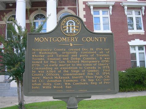 Montgomery County Historic Marker Mount Vernon Georgia Flickr