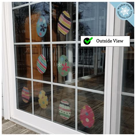 Easter Egg Window Clings 8 Easter Egg Window Decoration Easter Clings