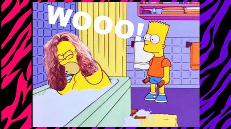 Homer Gets Hit With A Chair But Its David Lee Roth Youtube
