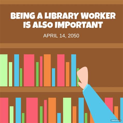Free National Library Workers Day Vector Image Download In