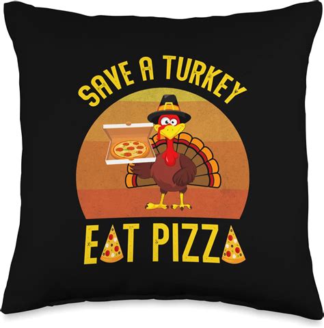 retro turkey thanksgiving save a turkey eat pizza retro save a turkey eat pizza