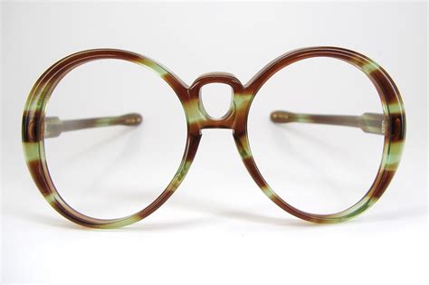 Vintage 60s Eyeglasses Green Brown Nos Eyewear Etsy Eyeglasses Vintage Glasses Green And Brown