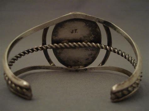 Museum Old Navajo Cardinal Native American Jewelry Silver Bracelet