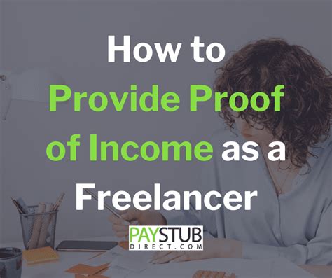Proof Of Income How Freelancers Can Authentically Prove Income