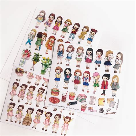 Stiker Orang Kawaii Stickers Printable Korean Aesthetic Sticker Pack