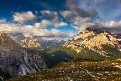 Great View Of The National Park Dolomites Dolomiti Famous Location