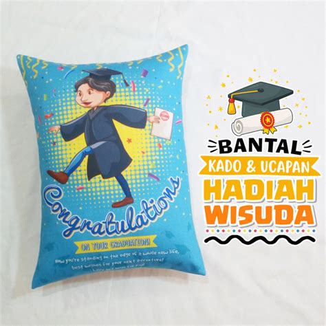 Jual Bantal Kado And Hadiah Wisuda 30x40cm Ready No Po Kota Depok