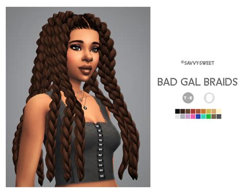 Sims 4 Ahoob Braids