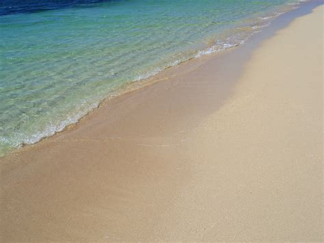 Image Of Clear Blue Sea On A Sandy Beach Freebiephotography