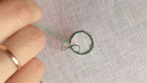 Stem Stitch Circle Hand Embroidery For Beginners Naiveneedle Youtube