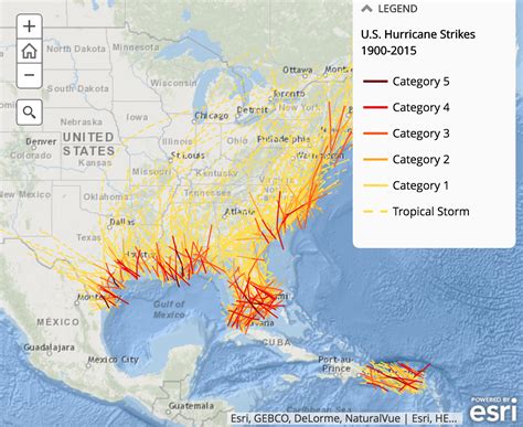Historical Hurricane Tracks Todays Image Earthsky