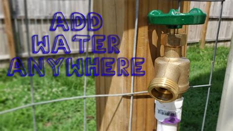 Add A Water Spigot Anywhere In Your Yard Youtube