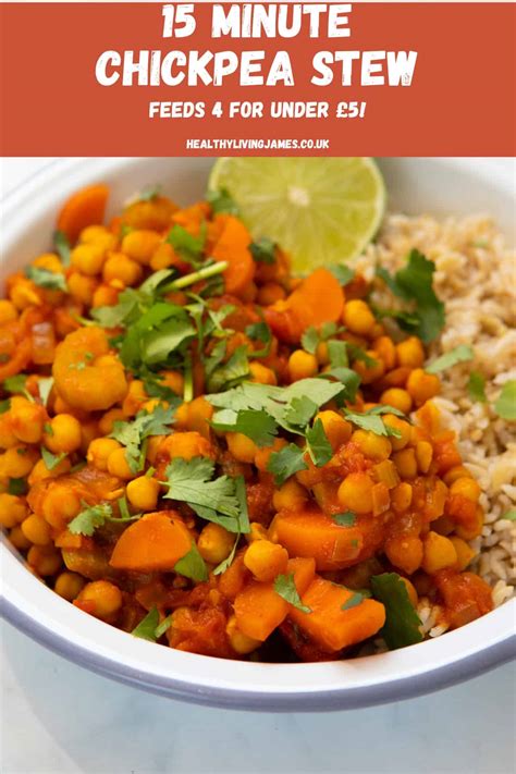 15 Minute Chickpea Stew Healthy Living James