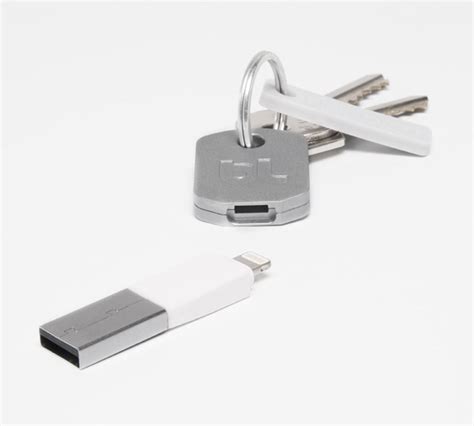 Bluelounge Kii White Mfi Keychain Cable για Iphone 5 5c 5s Se 6