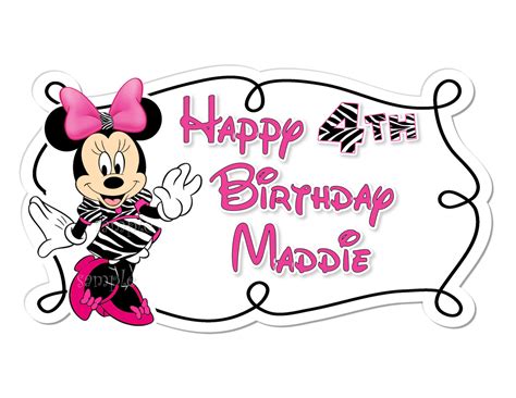 Happy Birthday Minnie Mouse Images Free Download On Clipartmag