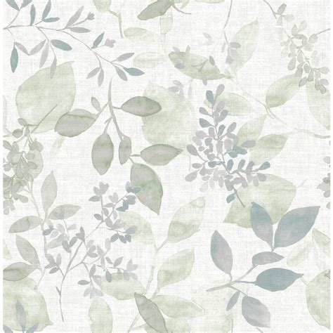 Nuwallpaper Breezy Green Peel And Stick Wallpaper Nu4371 The Home