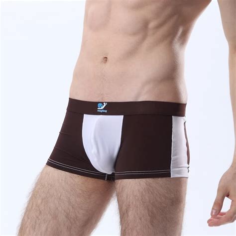 Wj Brand Man Boxers Underwear Sexy Shorts Logo Breathable Slip Nylon