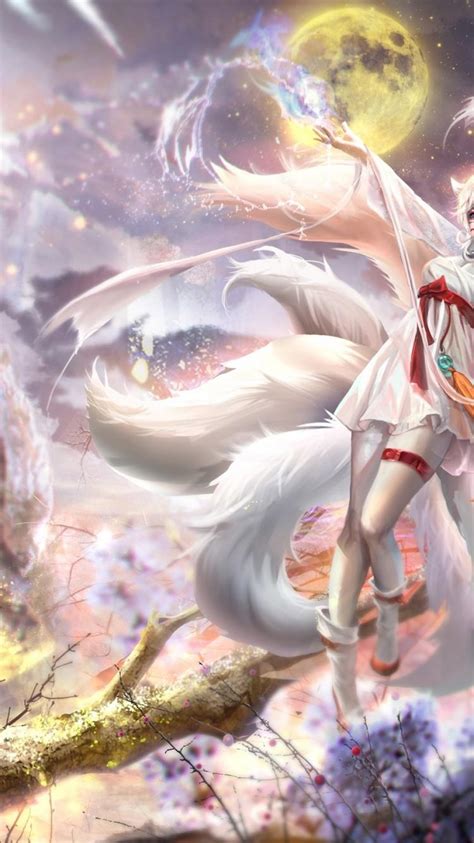 White Nine Tailed Fox Female