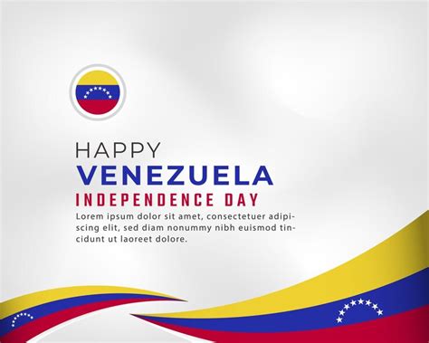 Premium Vector Happy Venezuela Independence Day July 5th Celebration