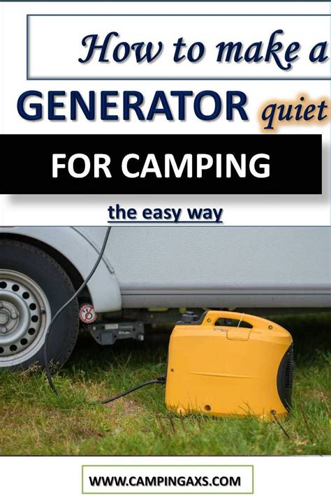 Warranties are usually invalidated by using a quiet box. How To Make A Generator Quiet For Camping | Camping ...