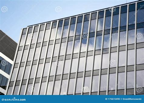 Modern Curtain Wall Made Of Glass And Steel Stock Photo Image Of