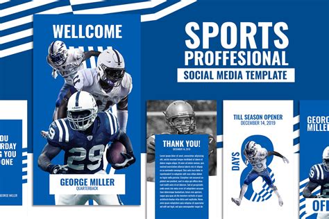 Sports Social Media Social Media Templates ~ Creative Market