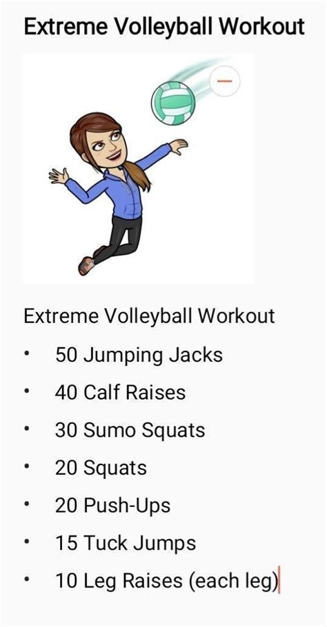15 Minute Volleyball Strength And Conditioning Workouts For Build