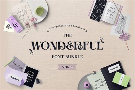 The Wonderful Font Bundle 6 Font Bundles In 2021 Font Bundles Font