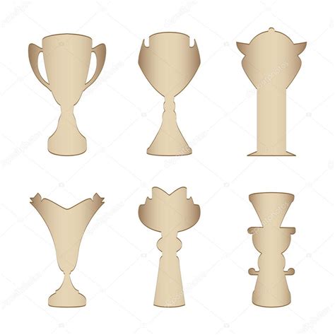 Vector Metallic Trophy Cup With Special Design Stock Illustration By