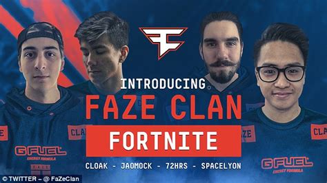 Faze Clan Pick Up Fortnite Esports Team Daily Mail Online