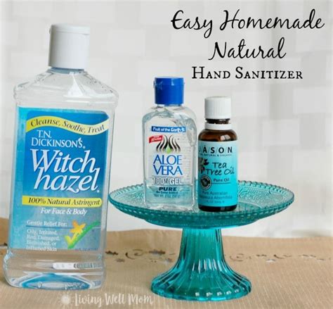 The witch hazel naturally cleans hands without being harsh, and aloe vera gel. Easy Homemade Hand Sanitizer Recipe