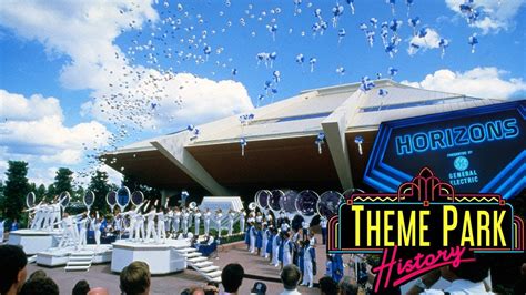 The Theme Park History Of Horizons Epcot Youtube